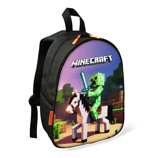 Рюкзак Minecraft Крипер детский школьный/городской 34х27х13 см для мальчика (02442)