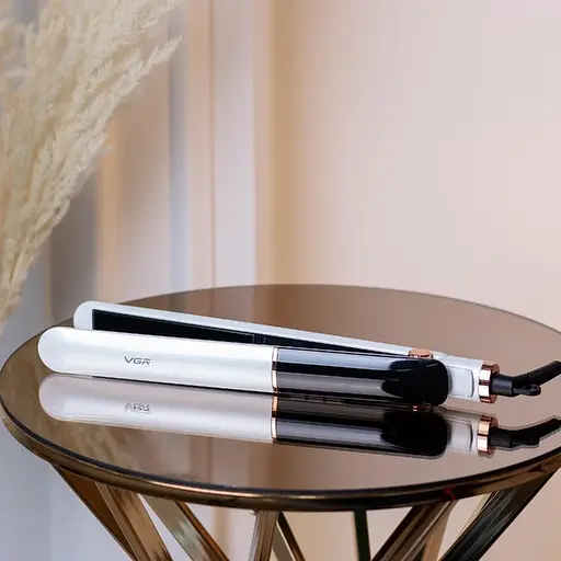 Випрямляч для волосся VGR V-515 з терморегулятором РК-дисплеєм Білий - фото 8