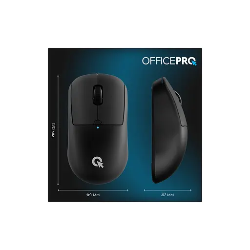 Мышь OfficePro M307B Silent Click Wireless/Bluetooth Black (M307B) - фото 12