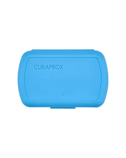 Дорожній набір Curaprox Kids блакитний: зубна щітка Kids + дитяча зубна паста 10 мл + йоршики 2 шт. - фото 5