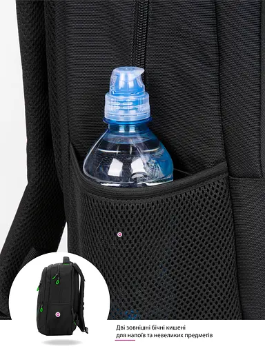 Ортопедический подростковый рюкзак черный Winner / SkyName (90-141 О) - фото 7