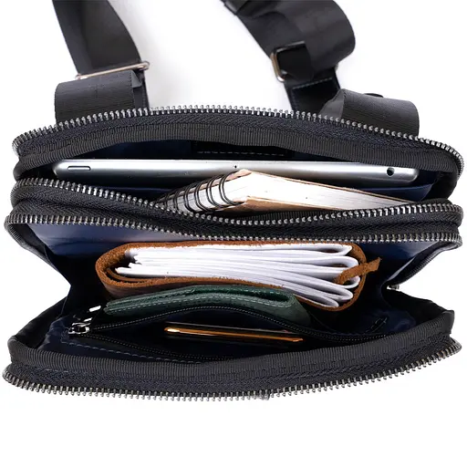 Сумка кожаная мужская SHVIGEL 20х26,5х4,5 см sum0012315 - фото 4