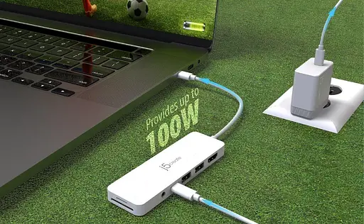 USB-хаб j5create JCD373EW-N, USB Type-C 6-в-1 (JCD373EW-N) - фото 5