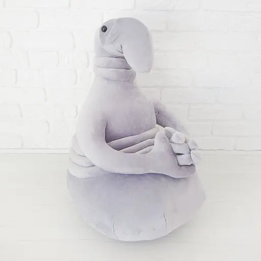 М'яка іграшка Почекун 60 см сірого кольору - фото 2