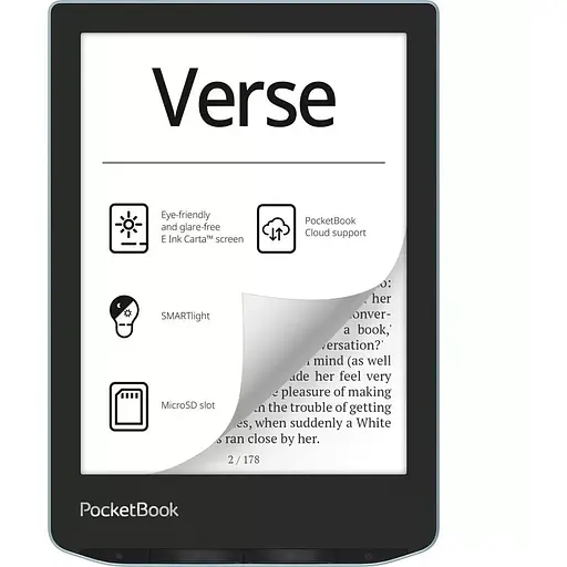 Электронная книга с подсветкой PocketBook 629 Verse Bright Blue (PB629-2-CIS)