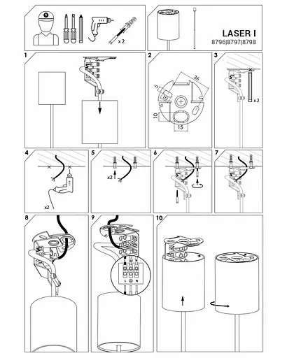 Підвісний світильник Nowodvorski 8798 Laser - фото 3