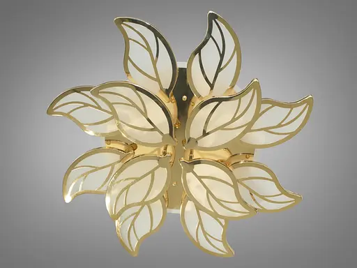 Светодиодная люстра пристельная с регулировкой яркости, 180W, золото. - фото 3