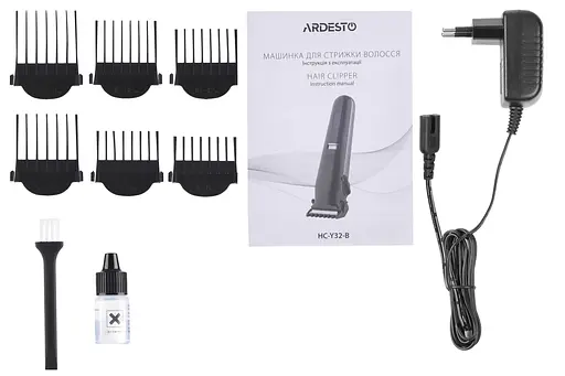 Машинка для стрижки Ardesto HC-Y32-B/4.5 Вт/черный/Цифровая индикация заряда - фото 2