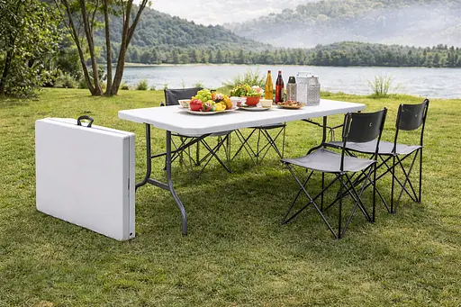 Стіл розкладний туристичний Hanert Family Table 180 см White - фото 5