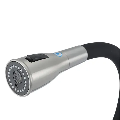 Смеситель для кухни на две воды Gappo G4399-65 гибкий излив нержавеющая сталь сатин Нержавеющая сталь - фото 3