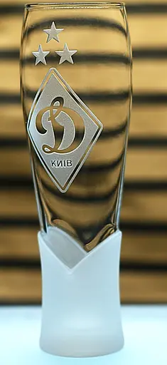 Пивний келих крафтовий 440мл ФК Динамо Київ з гравіюванням подарунок для фаната футбольна кружка глянець - фото 3