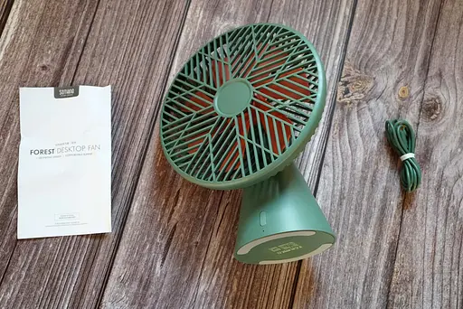 Вентилятор на аккумуляторе Xiaomi Sothing Forest Desktop Fan (DSHJ-S-1907) беспроводной зеленый - фото 9