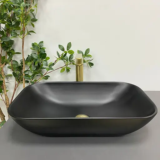 Умивальник VBI Avezzano black matt накладний VBI-014401, Чорний матовий - фото 3