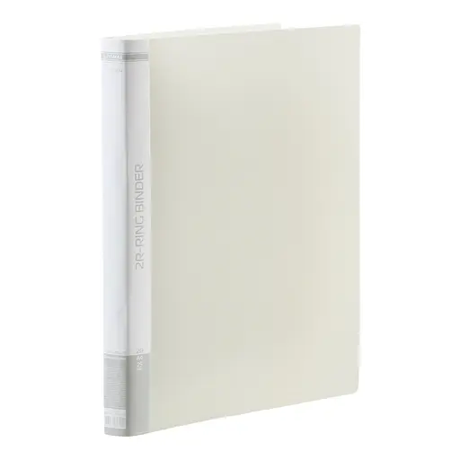 Папка пластиковая с 2-мя кольцами, А4 (25 мм), Jobmax, серый