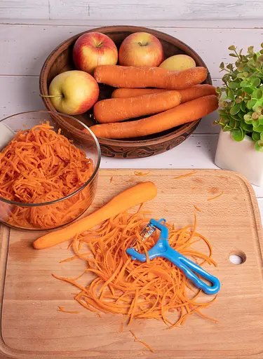 Нож для нарезки соломкой овощей и фруктов (для корейской морковки) 13 см, Kitchette Розовый 86306 - фото 10