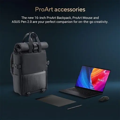 Ноутбук Asus ProArt P16 OLED H7606WV-ME088X, AMD Ryzen AI 9 HX370, 5.1GHz, 16 4K Touch, 32GB, SSD 2TB, NVIDIA GeForce RTX 4060 8GB, Windows 11 Pro - фото 12