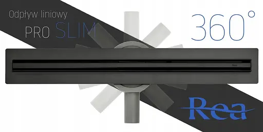 Душевой канал Rea Neo Slim Pro 50 см black REA-G6992 - фото 12