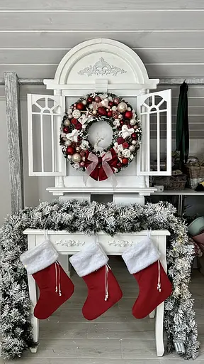 Гірлянда хвойна Hvoya Classic з плівки засніжена 2 м - фото 3