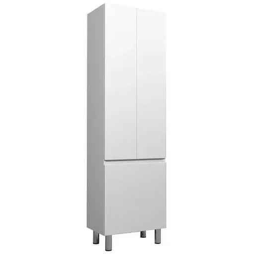 Пенал Мойдодыр Блонди П-55к напольный с корзиной для белья, Белый - фото 1