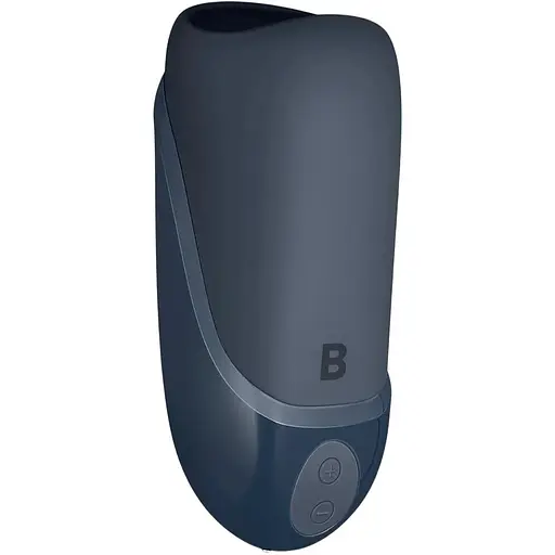 Мастурбатор Boners Vibrating Blow Job Simulator с вибрацией серый