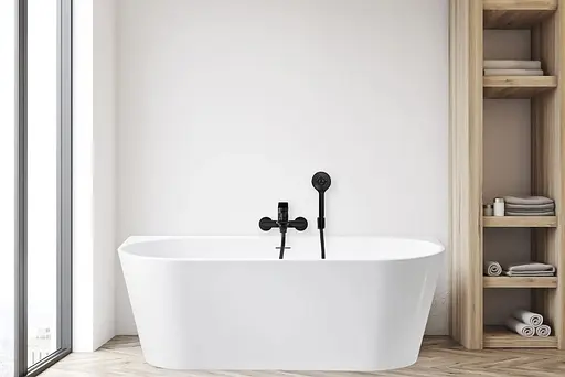 Ванна акрилова пристінна Rea Capr 170x75 whte REA-W9801 Білий - фото 4