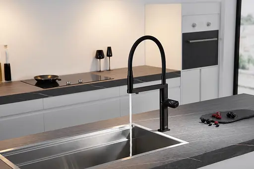 Cмеситель для кухни сенсорный на две воды черный Nett AB-43 Черный - фото 3