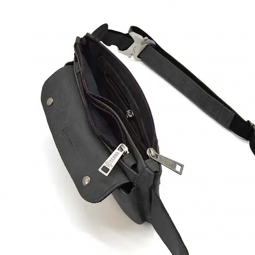 Шкіряна бананка Tarwa 24х15х3 см sum0025645 - фото 6