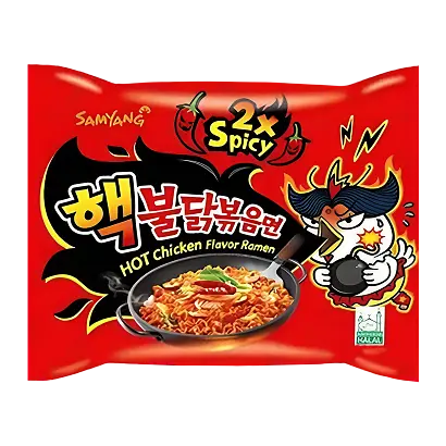 Локшина рамен Samyang Buldak 2x Spicy Булдак Дуже Гостра локшина з курячим смаком 140 г