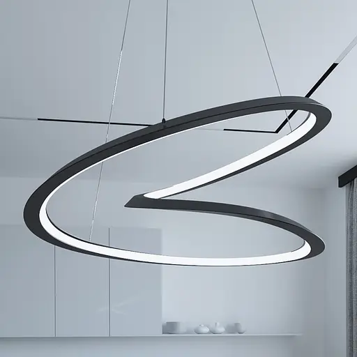 Люстра MJ-Light HELIX D800 4000K BK 12028 - фото 3