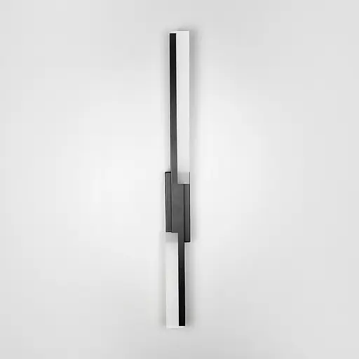 Ліве бра Line F у видовженому чорному корпусі 60 см WJ09/600 L BK  - фото 3