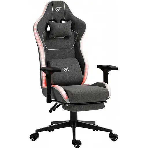 Геймерське крісло GT Racer (X-2306 Fabric Gray L) - фото 2
