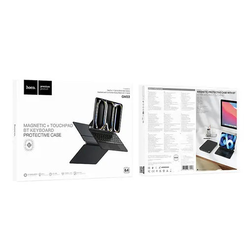 Клавиатура беспроводная для планшетов 10.9 - 11 дюймов HOCO GM33 Smart keyboard for Pad 10.9 11 inches (eng) - фото 7