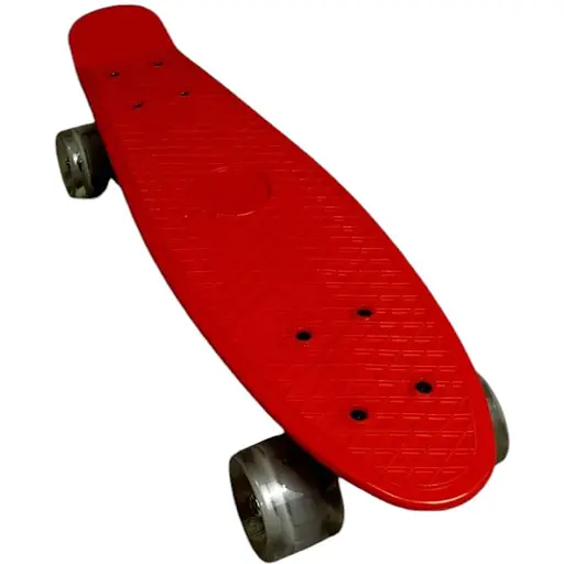 Скейт Пенни Борд A-Toys Penny Board Maraton со светящимися колёсами с декой 55 см красный