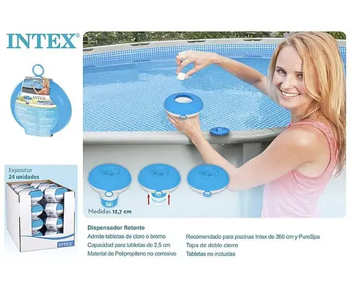 Мини поплавок-дозатор 29040 NP Intex для химии (6941057404554) - фото 3