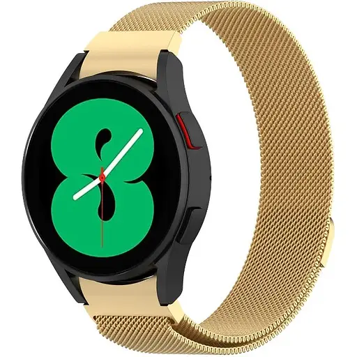 Ремешок DK CDK для Samsung Watch7 (L310 / L315) 44mm Metal Ring Milanese Loop Magnetic 20mm (013591) (gold) - фото 2