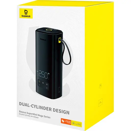 Автомобільний компресор Baseus SuperMini Mega Series (C11123202111-00) [128322] - фото 6