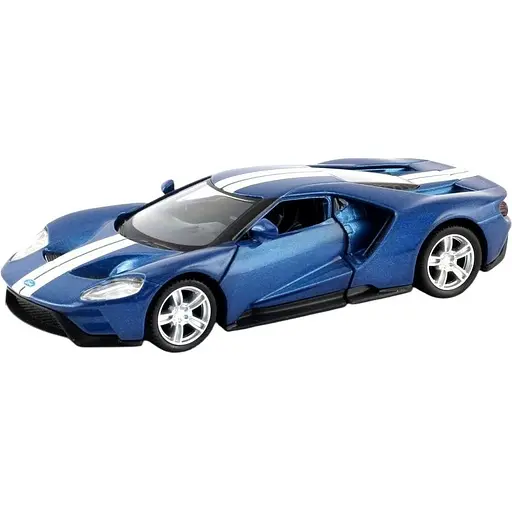 Машинка Uni-Fortune RMZ City Ford GT 2019 зі смугами синя
