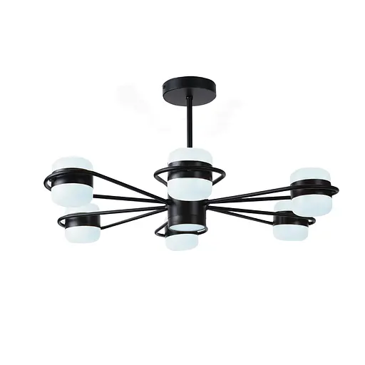 Люстра светодиодная акриловая Sirius B N4557/6 BK - фото 5