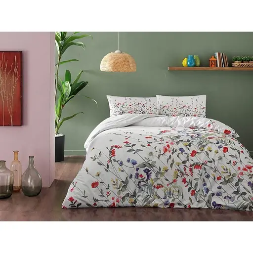 Комплект постільної білизни TAC Cherry 1.5-спальний Різнобарвний 000229670 - фото 1