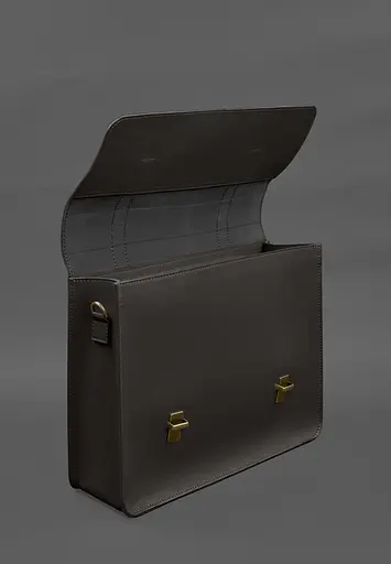 Шкіряна сумка-портфель Porte темно-коричневий - фото 6