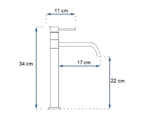 Смеситель для умывальника Rea Lugano slim gold золотой высокий REA-B5002 Золотой - фото 5
