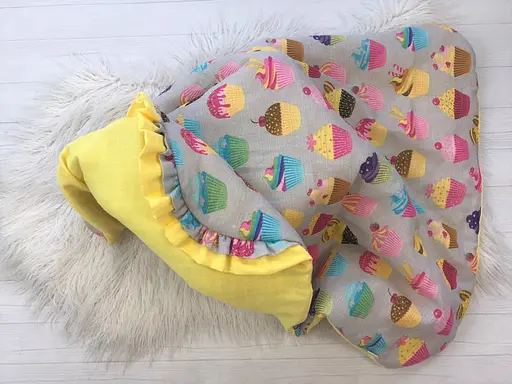 Мусліновий плед-конверт Moontime "Тістечка" - фото 4