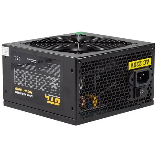 Блок живлення GTL 700W Gaming Star Black 80 Plus (GTLGS700BK) - фото 4