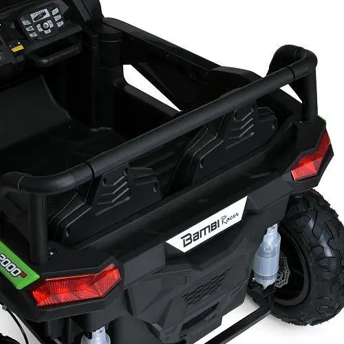 Електромобіль дитячий Bambi Джип M 5736AL-5 24V мотор 180W 24V14AH шкір сидіння USB зелений - фото 5