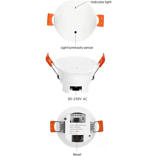 Датчик освещения Tuya WKD-PIR06 Wi-Fi 5.8G - фото 3