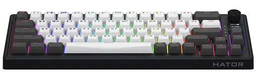 Клавіатура HATOR Skyfall 65 PRO Wireless Silent Switches Grey Black (HTK4160UA) - фото 2