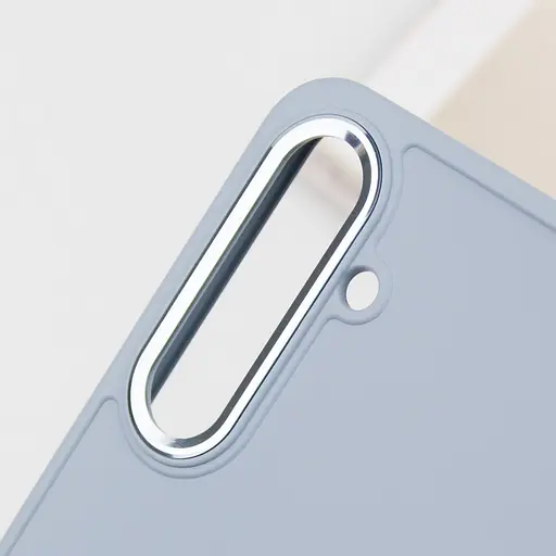 TPU чохол Bonbon Metal Style для Samsung Galaxy S23+ Блакитний / Mist blue - фото 6