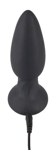 Анальна пробка Black Velvets Rotating Vibrating Plug 14 см (чорний) - фото 15