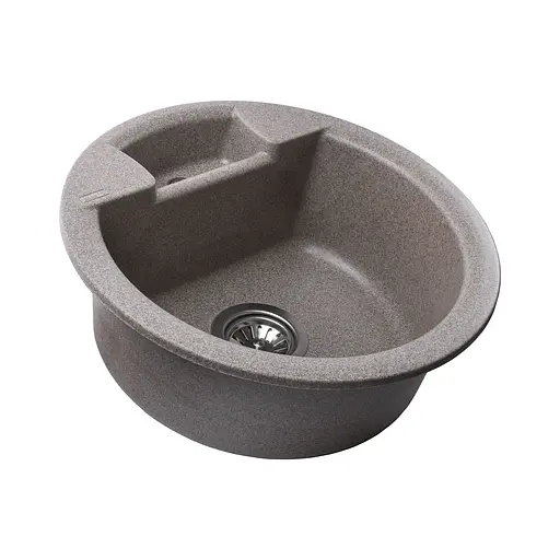 Гранитная мойка Globus Lux Guron мокко 480 мм, Серый - фото 3