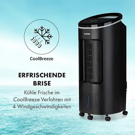 Охладитель воздуха Klarstein IceWind Plus 4-в-1 330 м3/ч Черный (10035785) - фото 7